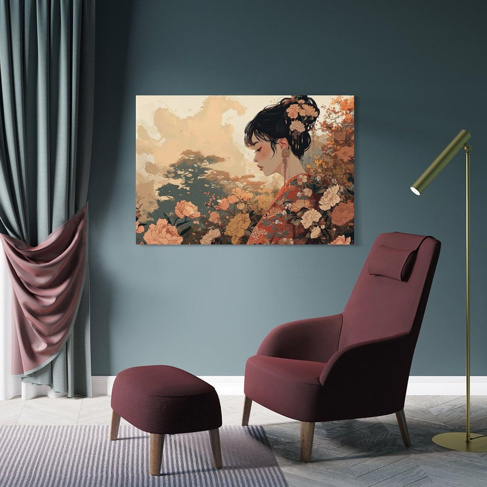 花摘み壁掛けアート